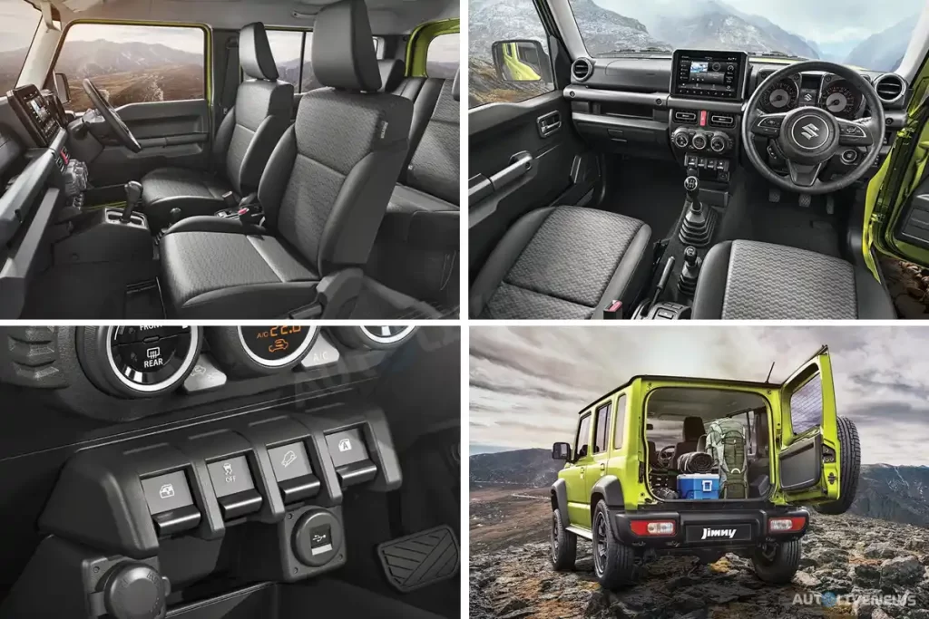 Maruti Suzuki Jimny Car Interior Features Images