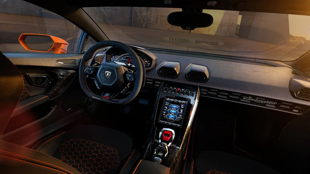 Lamborghini Huracan EVO Dashboard Interior Design