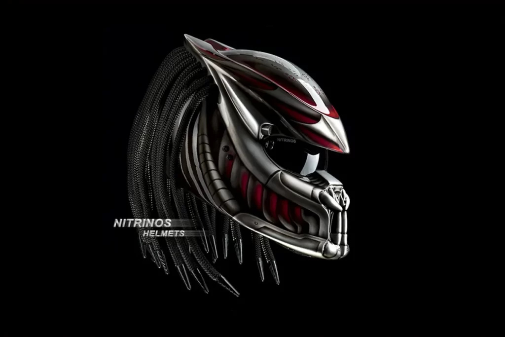 Nitrinos Predator Motorcycle Helmet.