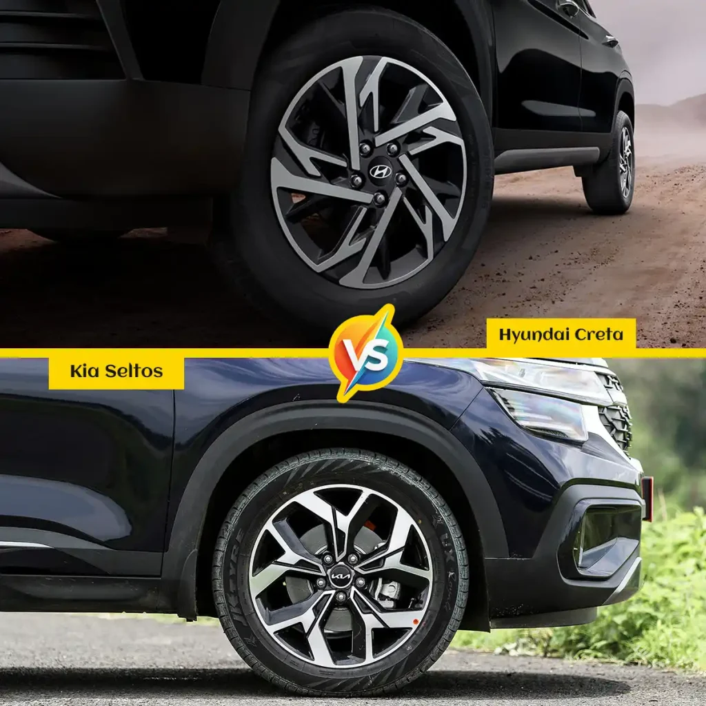 Hyundai Creta vs Kia Seltos wheel