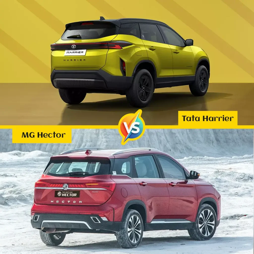 MG Hector vs Tata Harrier Exterior Design