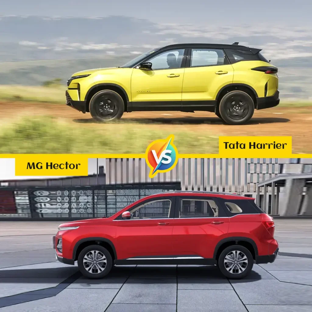 MG Hector vs Tata Harrier Exterior Design