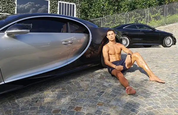 Ronaldos-Bugatti Chiron car