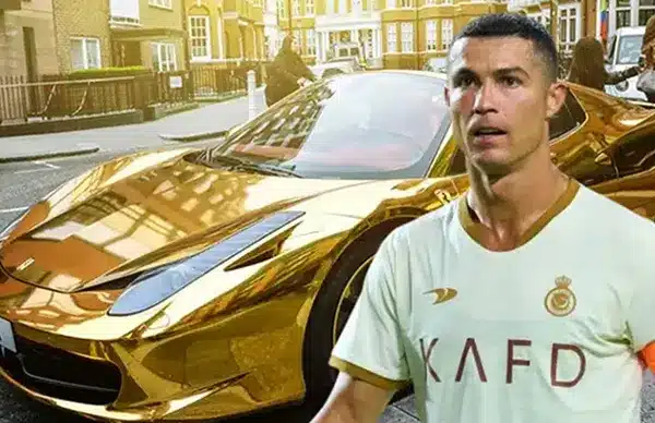 Ronaldos Gold Car 