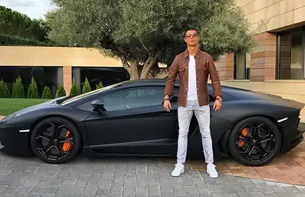 Ronaldos-Lamborghini Aventador car