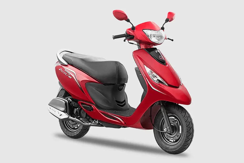 TVS Zest 110 Matte Red