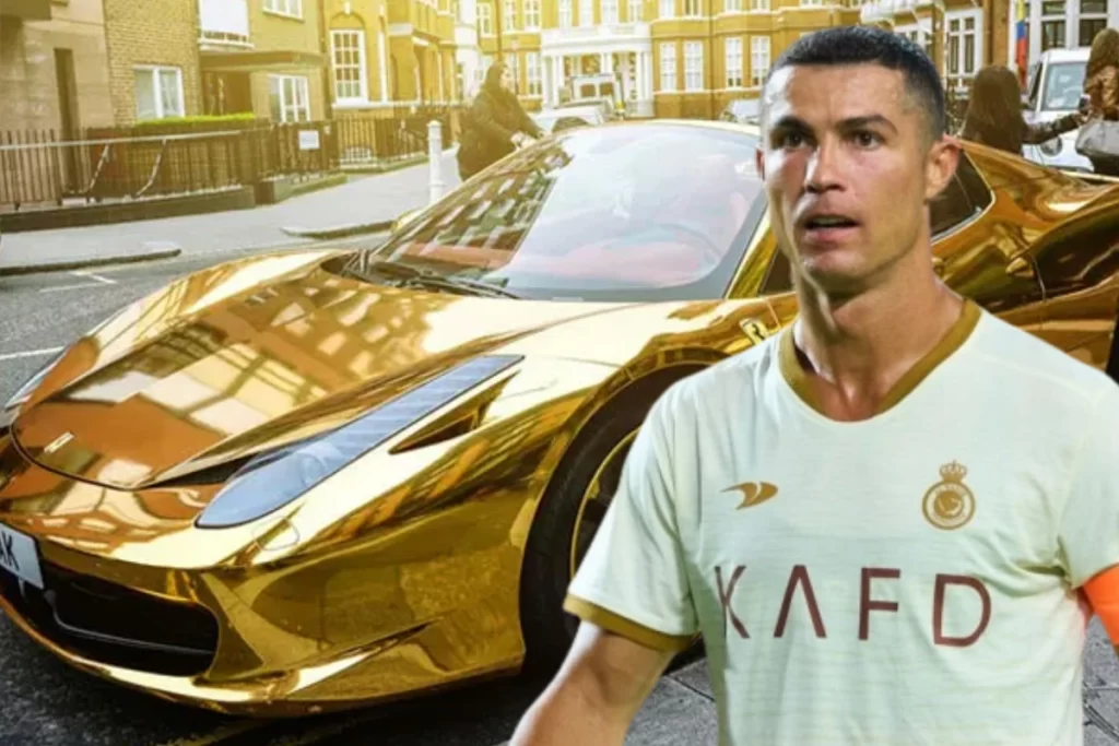 Ronaldo’s Gold Car