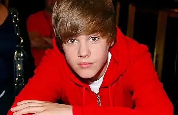 Justin Bieber at the age of 16