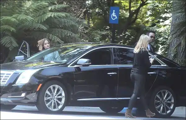 Emma Watson Cadillac XTS sedan car