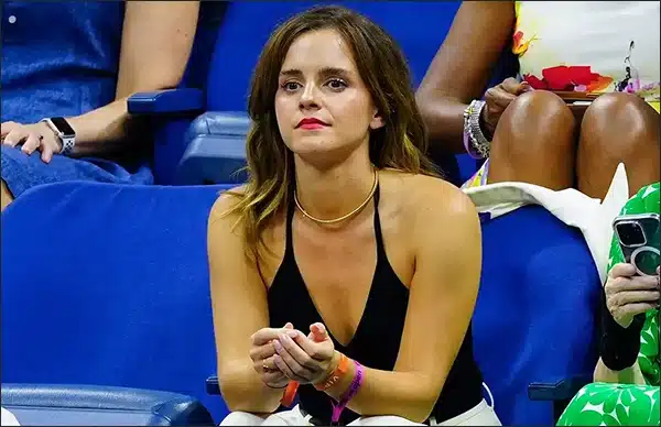 Emma Watson tennis match spectator