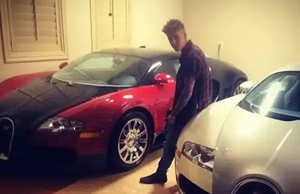 Justin Bieber Bugatti Veyron Grand Sport car