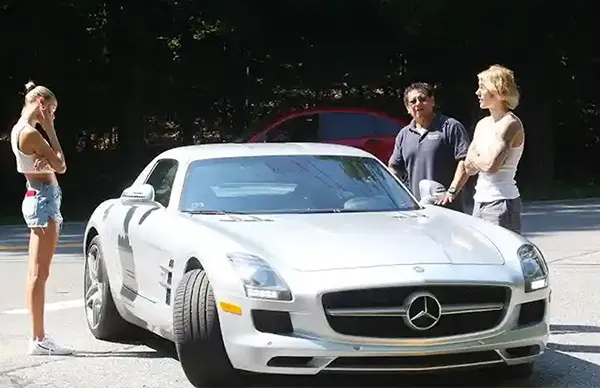 Justin Bieber SLS AMG Mercedes-Benz car