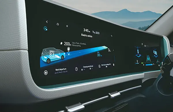 Hyundai Creta Electric Car Dashboard