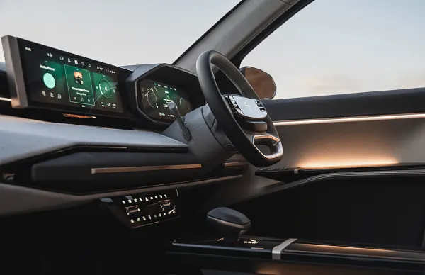 Tata Sierra EV: futuristic dashboard